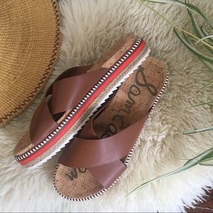 SAM EDELMAN Leyton platform/flatform sandal sz 9